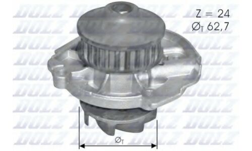 Водяной насос (помпа) системы охлаждения Dolz, арт. S-261