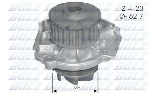 Водяной насос (помпа) системы охлаждения Dolz, арт. S-319