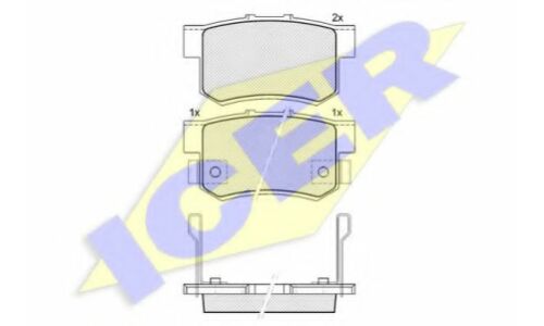 Колодки тормозные дисковые | зад Icer, арт. 181187