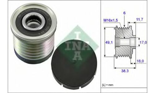 Механизм свободного хода генератора INA, арт. 535 0030 10