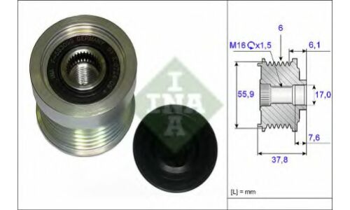 Механизм свободного хода генератора INA, арт. 535 0072 10