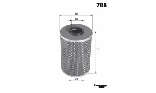 Фильтр масляный (картридж) Mecafilter, арт. ELH4203