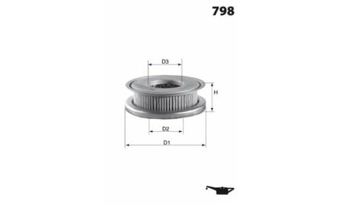 Фильтр масляный (картридж) Mecafilter, арт. ELH4208