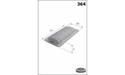 Фильтр воздушный MECAFILTER, арт. ELP3925