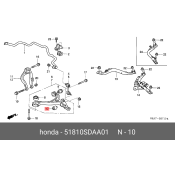 Сайлентблок переднего рычага Honda, арт. 51810-SDA-A01