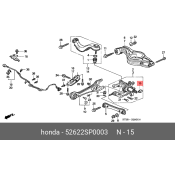Сайлентблок рычага подвески | зад Honda, арт. 52622-SP0-003
