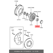 Подшипник ступицы передний Hyundai/Kia, арт. 5170345210
