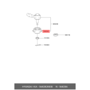 Наконечник поперечной рулевой тяги | лев Hyundai/Kia, арт. 5682828000