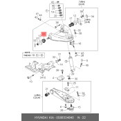 Сайлентблок подвески | перед Hyundai/Kia, арт. 0S083-34840