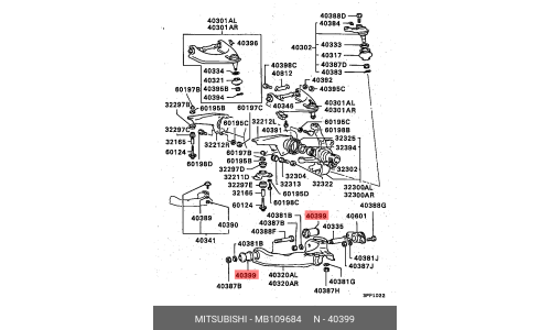 Сайлентблок переднего рычага Mitsubishi, арт. MB109684