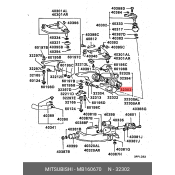 Подшипник ступицы колеса | перед Mitsubishi, арт. MB160670