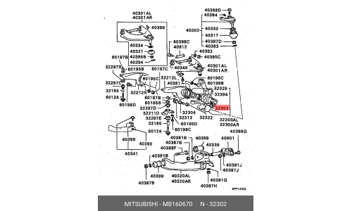 Подшипник ступицы колеса | перед Mitsubishi, арт. MB160670