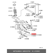 Сайлентблок рычага подвески | зад Mitsubishi, арт. MR223792