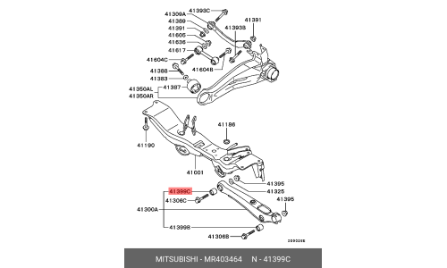 Сайлентблок заднего рычага Mitsubishi, арт. MR403464