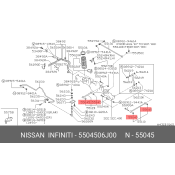 Сайлентблок Nissan, арт. 55045-06J00