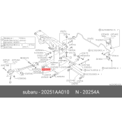 Сайлентблок Subaru, арт. 20251-AA010