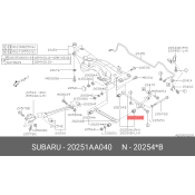 Сайлентблок Subaru, арт. 20251-AA040