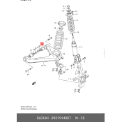 Сайлентблок рычага подвески | перед прав/лев Suzuki, арт. 09319-14007