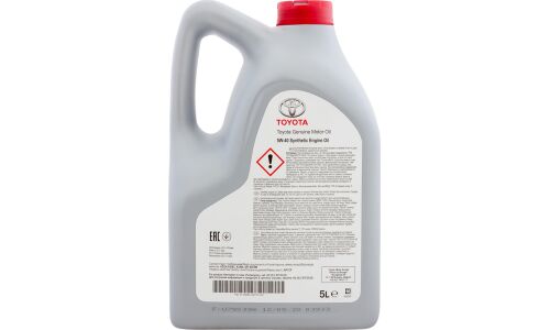 Масло моторное Toyota Engine Oil 5w40, синтетическое, API SN/CF, ACEA A3/B3/B4, универсальное, 5л, арт. 08880-80835