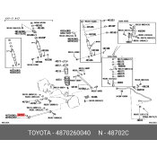 Сайлентблок заднего рычага Toyota, арт. 48702-60040