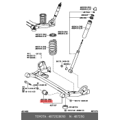 Сайлентблок балки моста Toyota, арт. 48725-28050