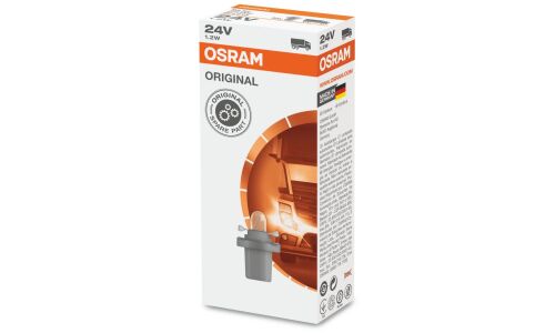 Лампа Osram Original Line BAX (B8.5d gray, T5), 24В, 1.2Вт, 1 шт, арт. 2741 MF