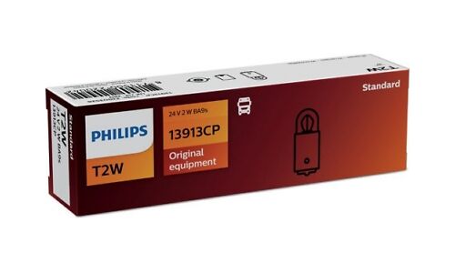 Лампа Philips Standard T2W (BA9s, T8.5), 24В, 2Вт, 1 шт, арт. 13913CP