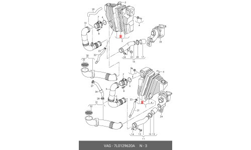 Фильтр воздушный VAG, арт. 7L0129620A