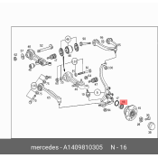 Подшипник ступицы колеса | перед лев Mercedes, арт. A1409810305