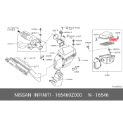 Фильтр воздушный Nissan, арт. 16546-0Z000