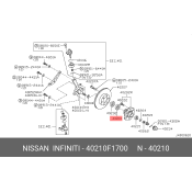Комплект подшипника ступицы колеса | перед Nissan, арт. 40210-F1700
