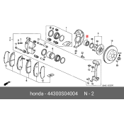 Подшипник ступицы колеса | перед Honda, арт. 44300-S04-004