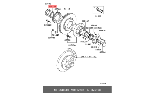 Ступичный подшипник MITSUBISHI