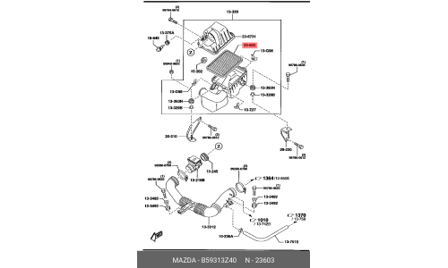 Фильтр воздушный Mazda, арт. B593-13-Z40