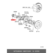Подшипник ступицы колеса Mitsubishi, передний, арт. MB573309