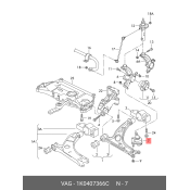 Опора шаровая VAG, передняя, правая, арт. 1K0407366C