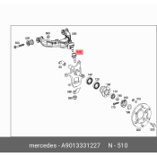Опора шаровая | перед прав/лев Mercedes, арт. A9013331227