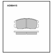 Колодки тормозные дисковые Allied Nippon, передние, комплект на ось (4 шт), арт. ADB0415