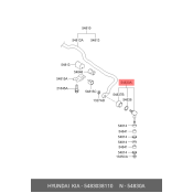 Стойка стабилизатора (линк) Hyundai/Kia, передняя, арт. 54830-38110