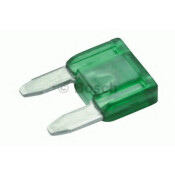 Предохранитель автомобильный Bosch, флажковый, мини (MINI S1035-1/FN), зелёный, 30А, арт. 1987529034