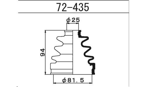 Пыльник привода Maruichi, арт. 72-435