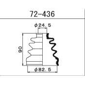 Пыльник привода Maruichi, арт. 72-436
