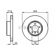 Диск тормозной Bosch, арт. 0 986 479 115