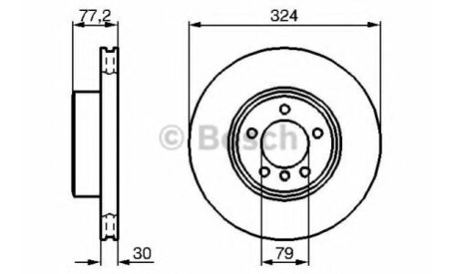 Диск тормозной Bosch, арт. 0 986 479 115