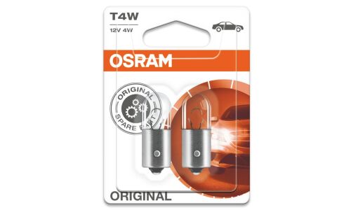 Лампа Osram Original Line T4W (BA9s, T8.5), 12В, 4Вт, комплект 2 шт, арт. 3893-02B