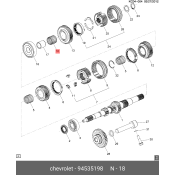 Подшипник дифференциала GM, арт. 94535198