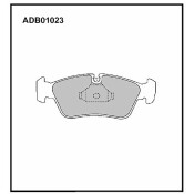 Колодки тормозные дисковые Allied Nippon, передние, комплект на ось (4 шт), арт. ADB01023