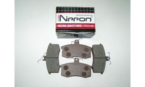 Колодки тормозные дисковые Allied Nippon, передние, комплект на ось (4 шт), арт. ADB0173