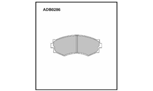Колодки тормозные дисковые Allied Nippon, передние, комплект на ось (4 шт), арт. ADB0286