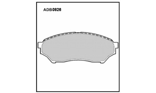 Колодки тормозные дисковые Allied Nippon, передние, комплект на ось (4 шт), арт. ADB0826